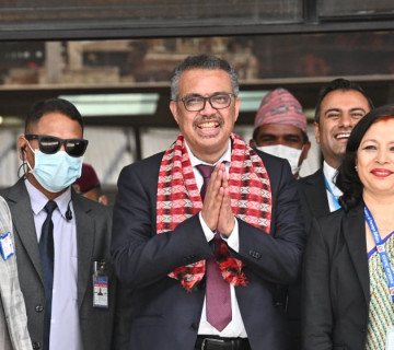 काठमाडाैं आइपुगे डब्लूएचओका महानिर्देशक (तस्वीरहरू)